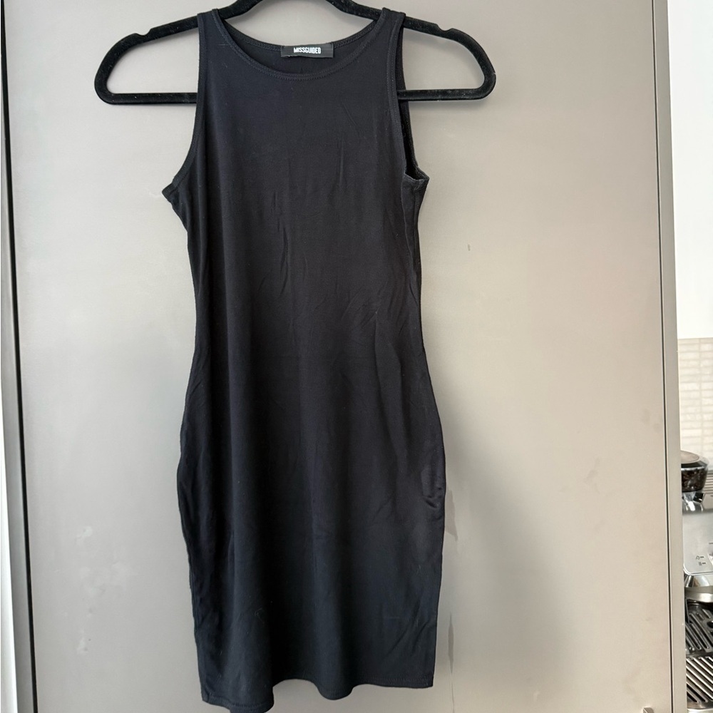 Missguided Super Soft Basic Round Neck Little Black Dress LBD